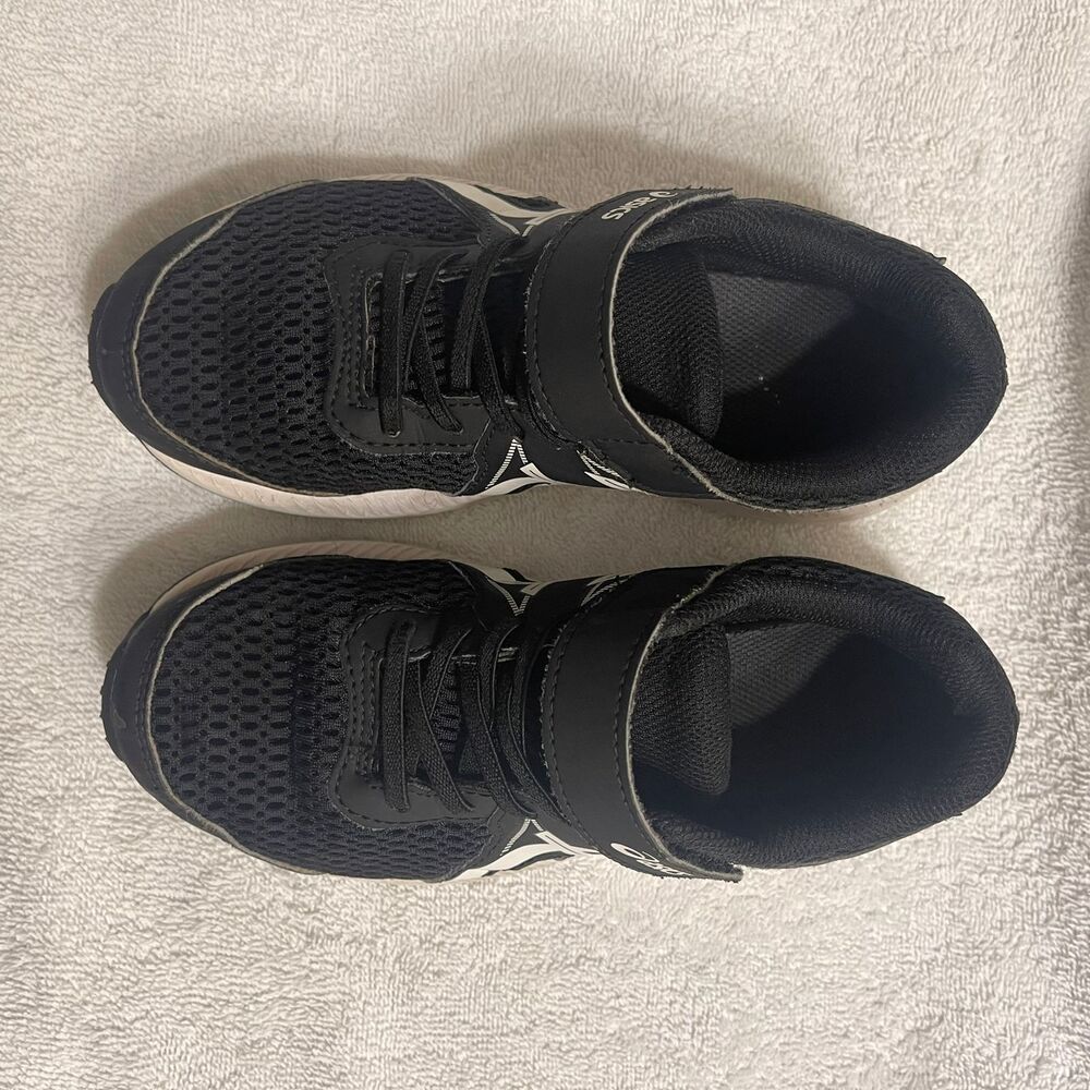 Asics Kids Boys Youth Contend 7 Black White Sneaker Running Shoes 1.5 - Picture 10 of 11